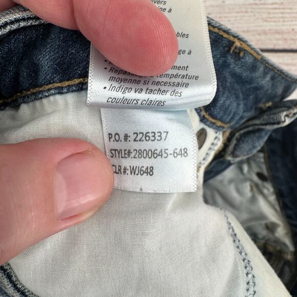 Paige Cut off Denim Jean Shorts Women's Size 27 Blue Medium Wash Denim - Picture 9 of 11